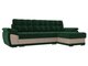 Угловой диван-кровать Нэстор зелено-бежевого цвета