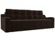 Прямой диван-кровать Итон коричневого цвета