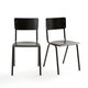 Набор из двух стульев Hiba черного цвета 