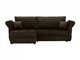 Угловой диван-кровать Wing темно-коричневого цвета