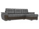 Угловой диван-кровать Нэстор серо-коричневого цвета