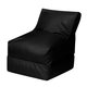 Раскладное кресло-лежак черного цвета