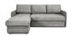 Угловой диван-кровать Флит серого цвета