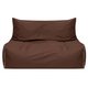 Бескаркасный диван Модерн коричневого цвета