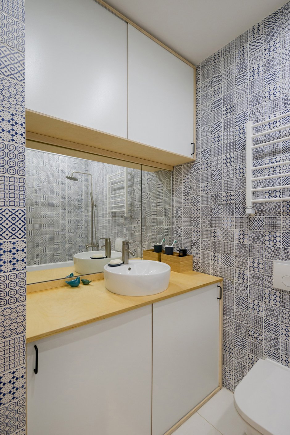 Фотография: Ванная в стиле Современный, Малогабаритная квартира, Квартира, Студия, Проект недели, до 40 метров – фото на INMYROOM