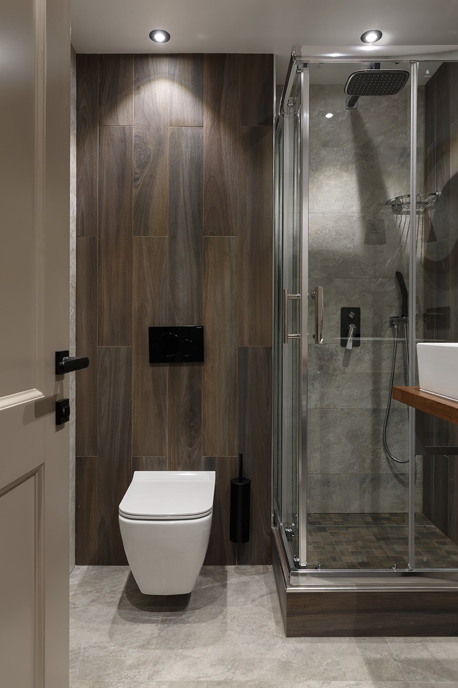 Фотография: Ванная в стиле Современный, Квартира, Проект недели, 1 комната, 40-60 метров – фото на INMYROOM