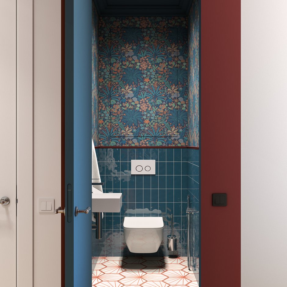 Фотография: Ванная в стиле Современный, Квартира, Проект недели, Москва, OM Design, 2 комнаты, 40-60 метров – фото на INMYROOM