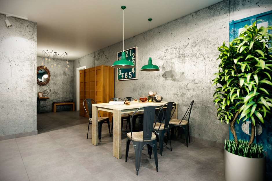 Фотография: Кухня и столовая в стиле Лофт, Квартира, Дома и квартиры, Проект недели – фото на INMYROOM
