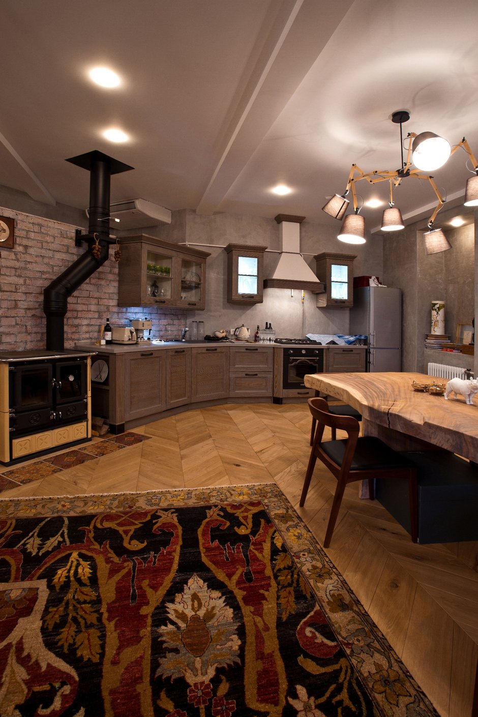 Фотография: Кухня и столовая в стиле Эклектика, Эко, Квартира, Проект недели – фото на INMYROOM