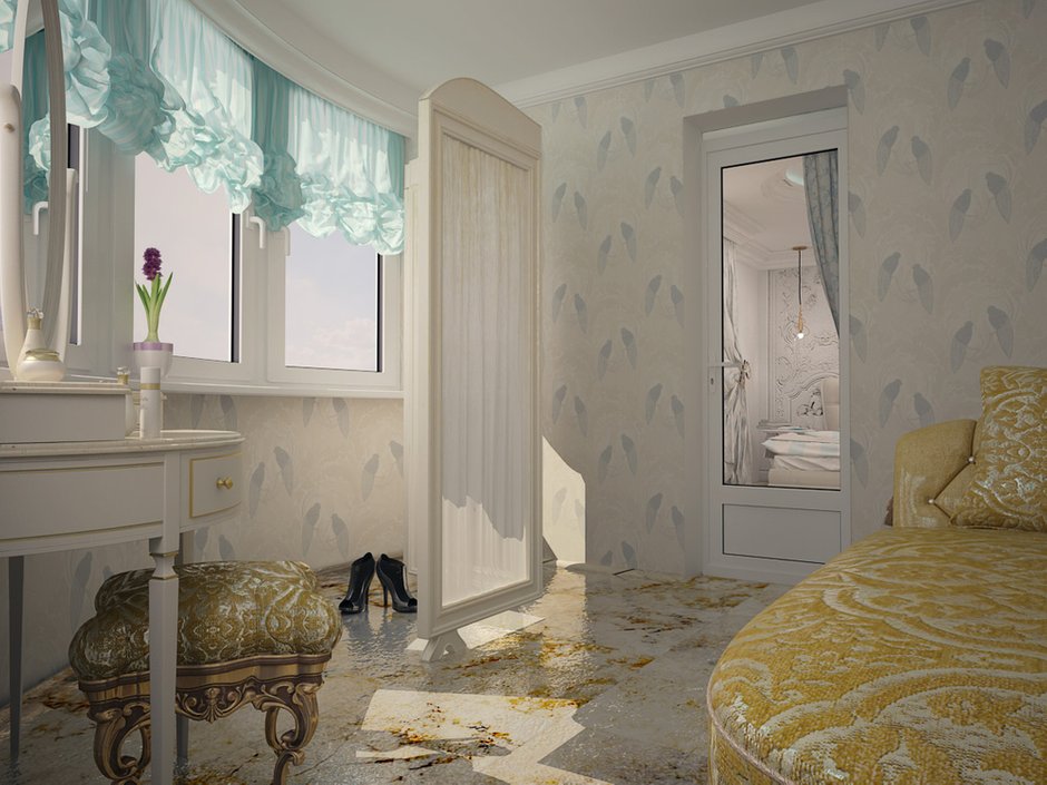 Фотография: Спальня в стиле Прованс и Кантри, Балкон, Интерьер комнат – фото на INMYROOM
