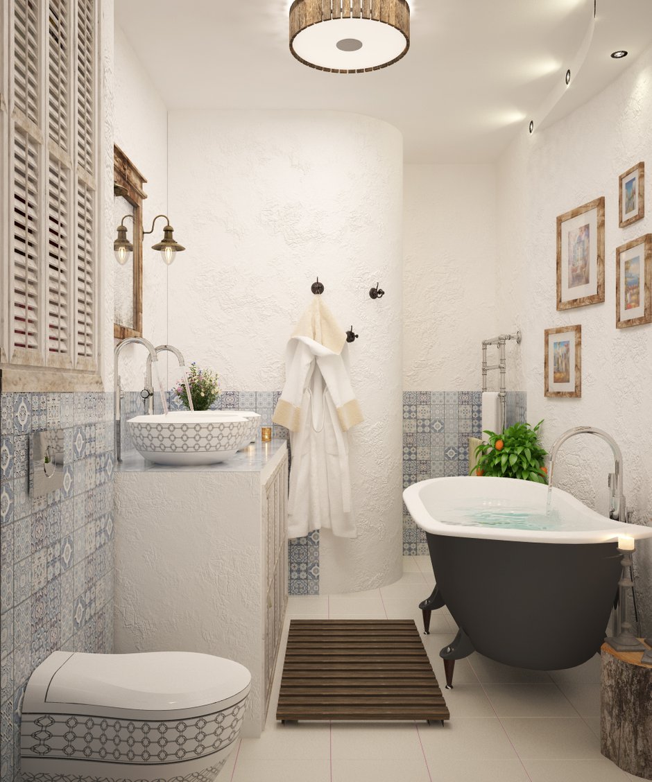 Фотография: Ванная в стиле Восточный, Квартира, Дома и квартиры, Проект недели, Средиземноморский – фото на INMYROOM