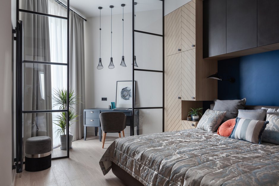Фотография: Спальня в стиле Современный, Квартира, Проект недели, Москва, 3 комнаты, Более 90 метров – фото на INMYROOM