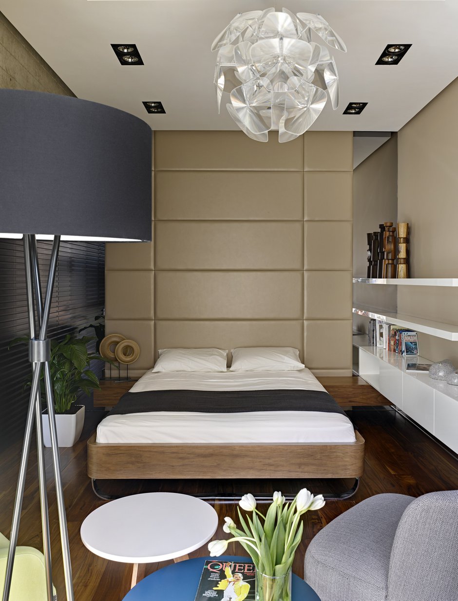 Фотография: Спальня в стиле Современный, Эко, Малогабаритная квартира, Квартира – фото на INMYROOM