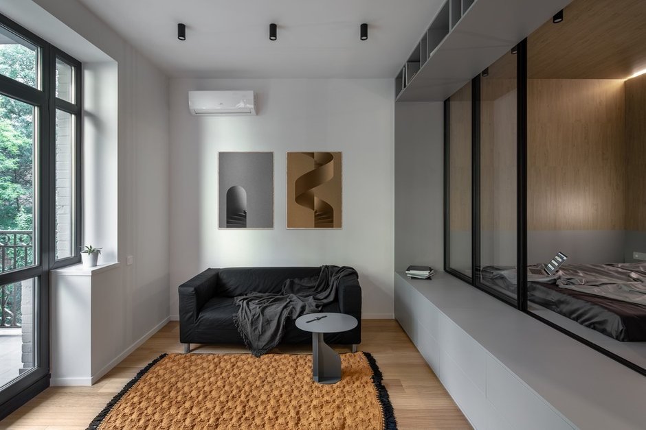 Квартира площадью 56 кв. метров в Москве - HQROOM Interior design renderings, Lo