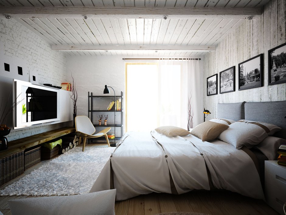 Фотография: Спальня в стиле Скандинавский, Квартира, Дом, Дома и квартиры, Проект недели – фото на INMYROOM