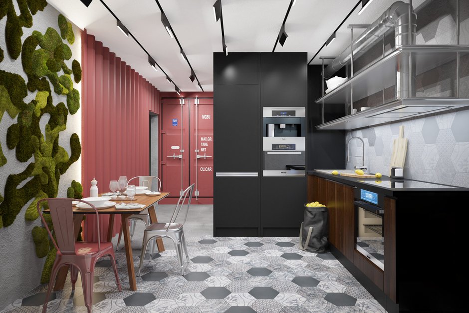 Фотография: Кухня и столовая в стиле Лофт, Проект недели, П-3М, GM-Interior – фото на INMYROOM