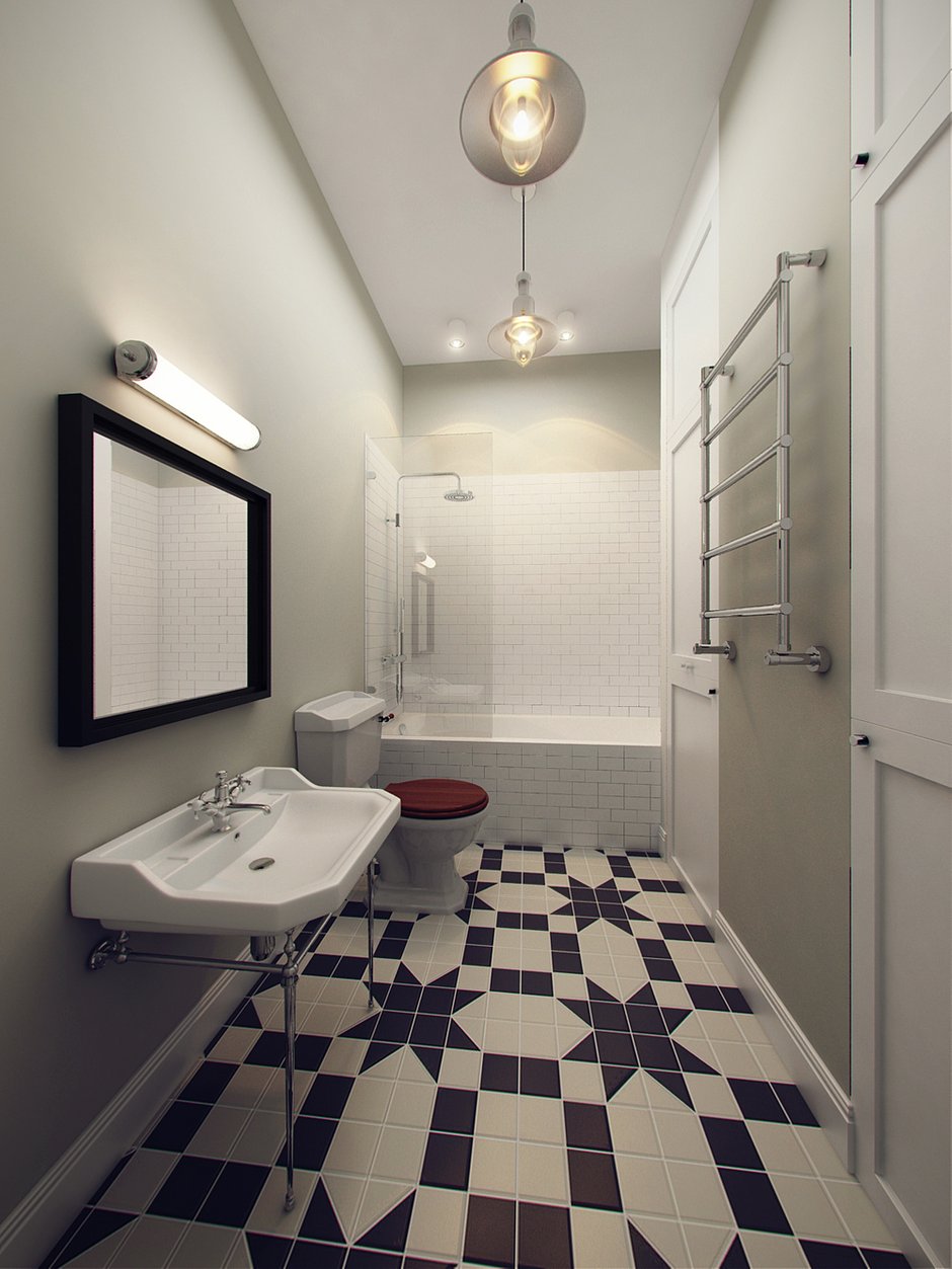 Фотография: Ванная в стиле Современный, Квартира, Дома и квартиры – фото на INMYROOM