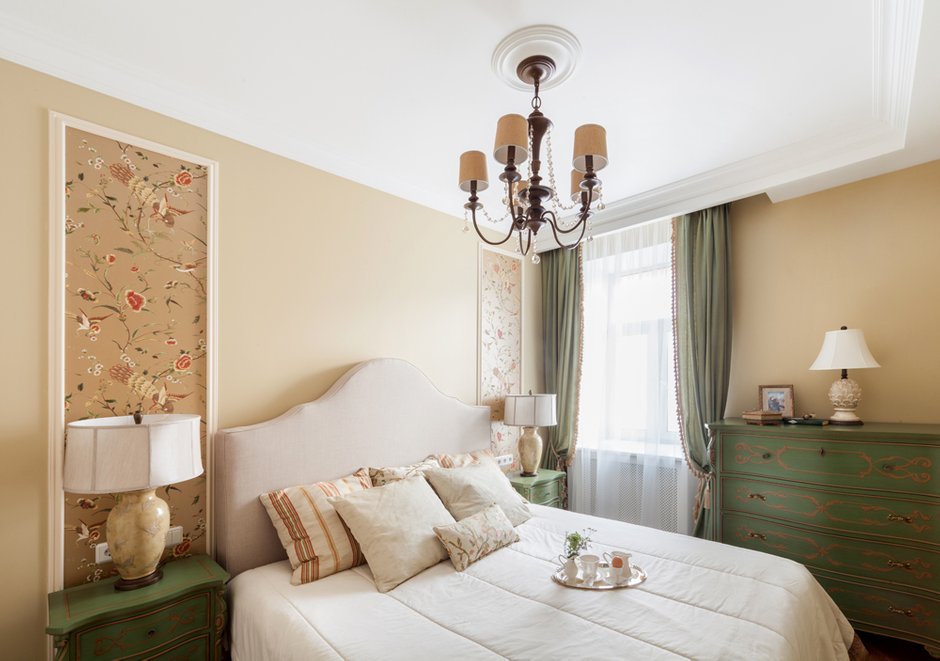 Фотография: Спальня в стиле Прованс и Кантри, Классический, Квартира, Дома и квартиры, IKEA, Проект недели, Сталинка – фото на INMYROOM