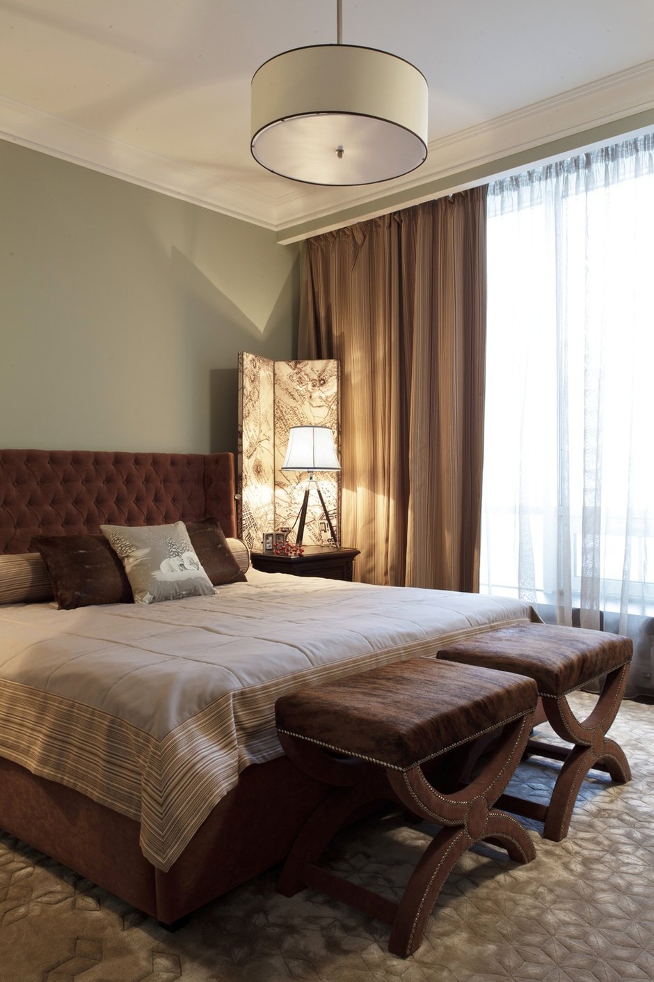 Фотография: Спальня в стиле Современный, Эклектика, Квартира, Дома и квартиры – фото на INMYROOM
