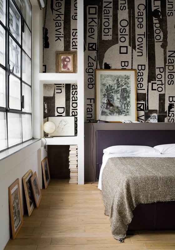 Фотография: Спальня в стиле Современный, Карта покупок, Индустрия, Фотообои – фото на INMYROOM