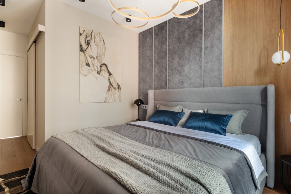 Фотография: Спальня в стиле Современный, Квартира, Проект недели, 2 комнаты, 40-60 метров, Александра Гартке – фото на INMYROOM