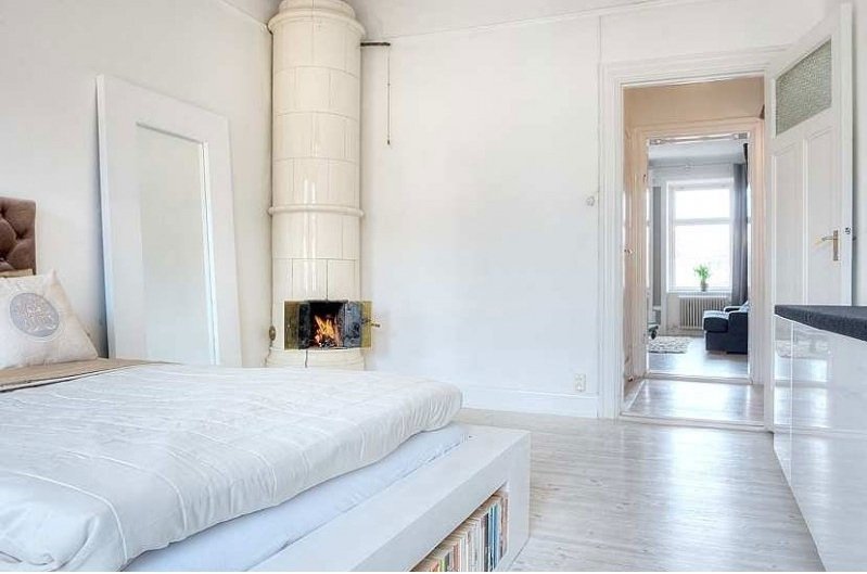 Фотография: Спальня в стиле Скандинавский, Квартира, Дома и квартиры, Стокгольм – фото на INMYROOM