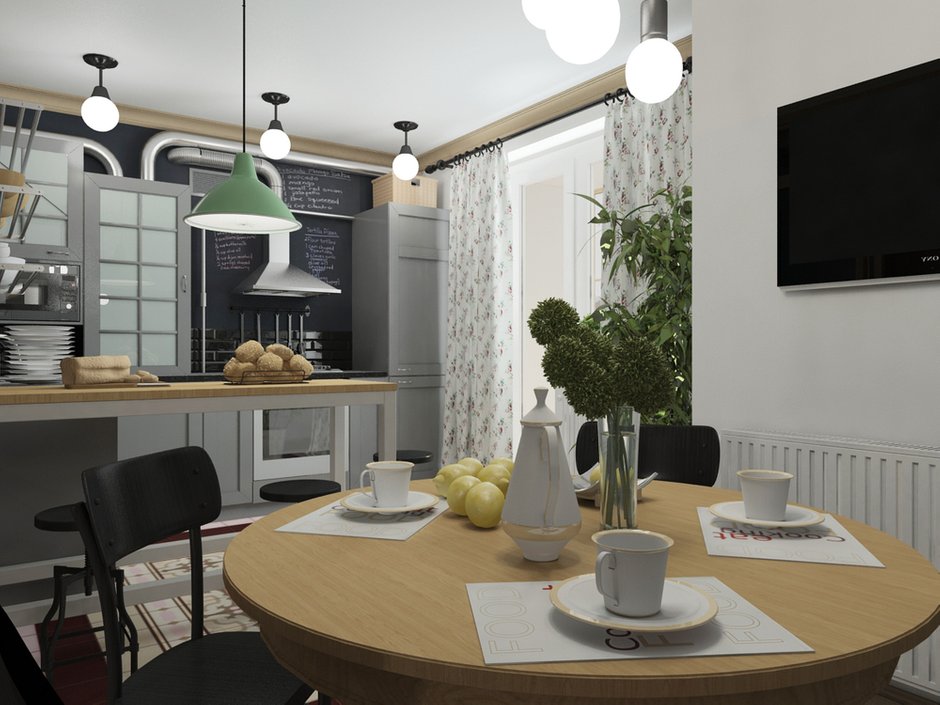 Фотография: Кухня и столовая в стиле Лофт, Эклектика, Квартира, Дома и квартиры, IKEA, Проект недели – фото на INMYROOM