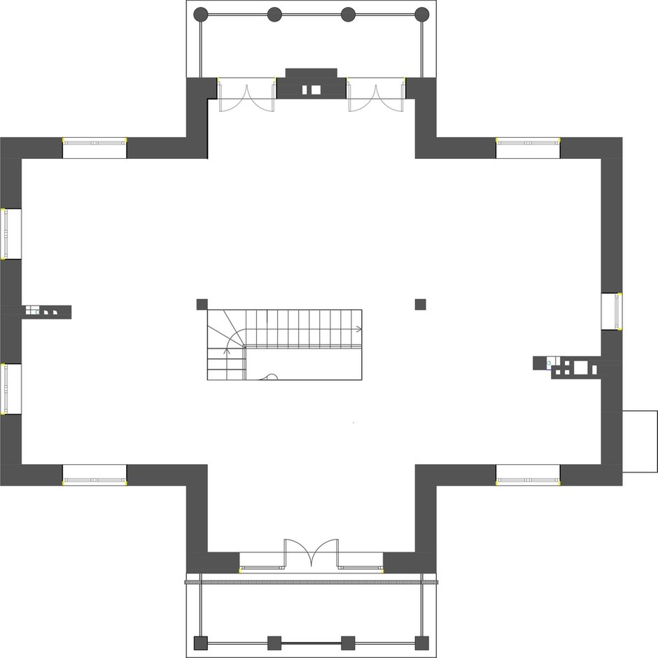 Исходный план 2-го этажа