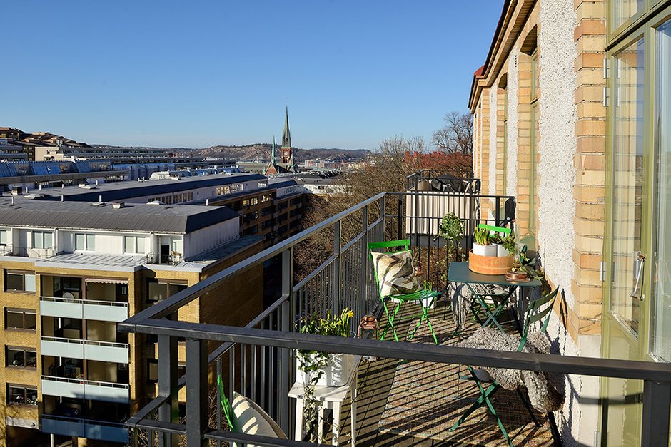 Фотография: Балкон, Терраса в стиле , Скандинавский, Малогабаритная квартира, Квартира, Дома и квартиры – фото на INMYROOM