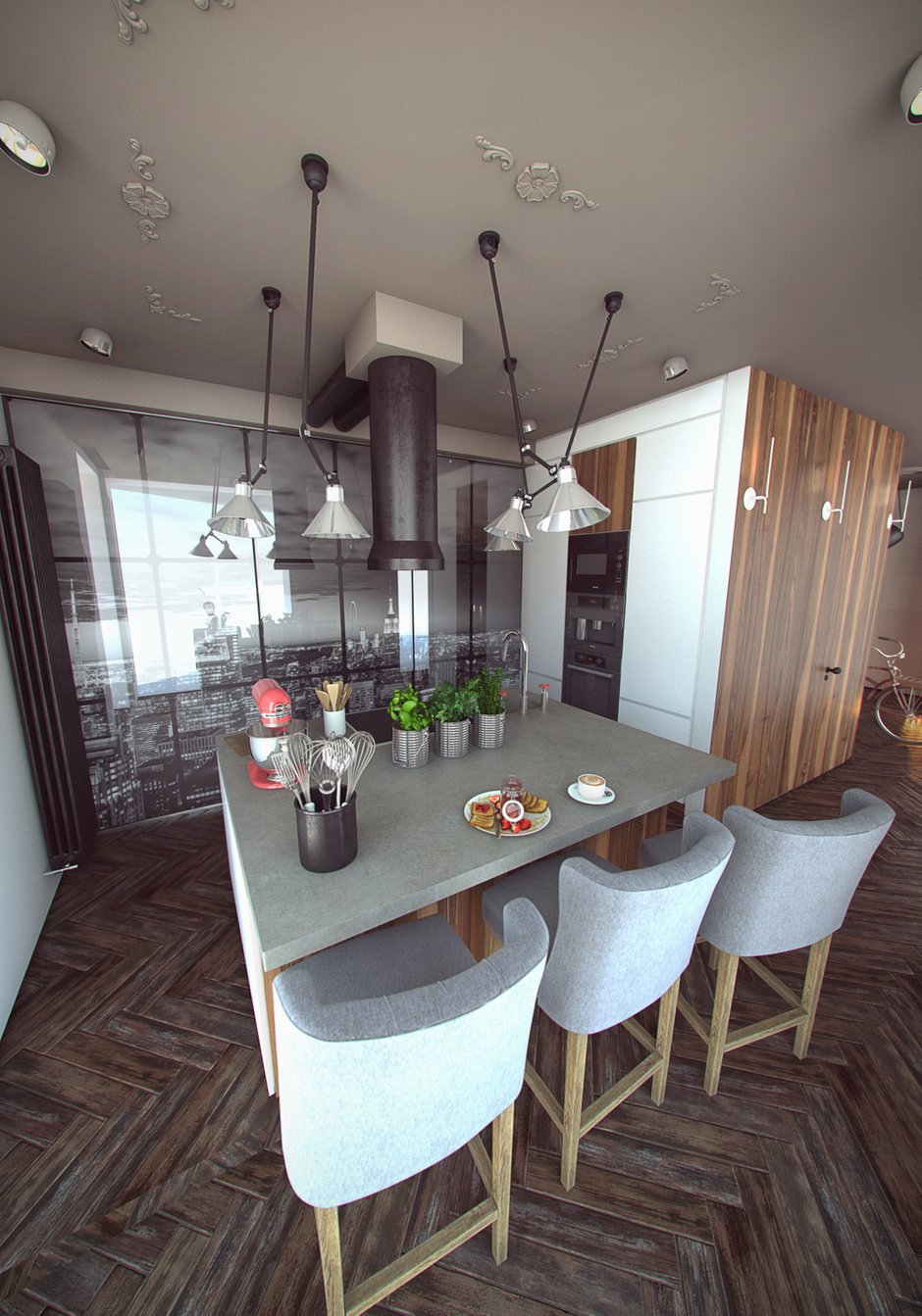 Фотография: Кухня и столовая в стиле Лофт, Эклектика, Квартира, Дома и квартиры, IKEA – фото на INMYROOM