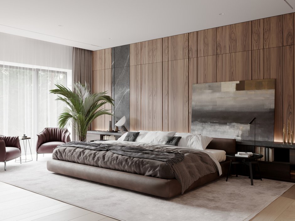 Фотография: Спальня в стиле Современный, Квартира, Проект недели, 4 и больше, Более 90 метров, Ab-architects, Level Barvikha – фото на INMYROOM