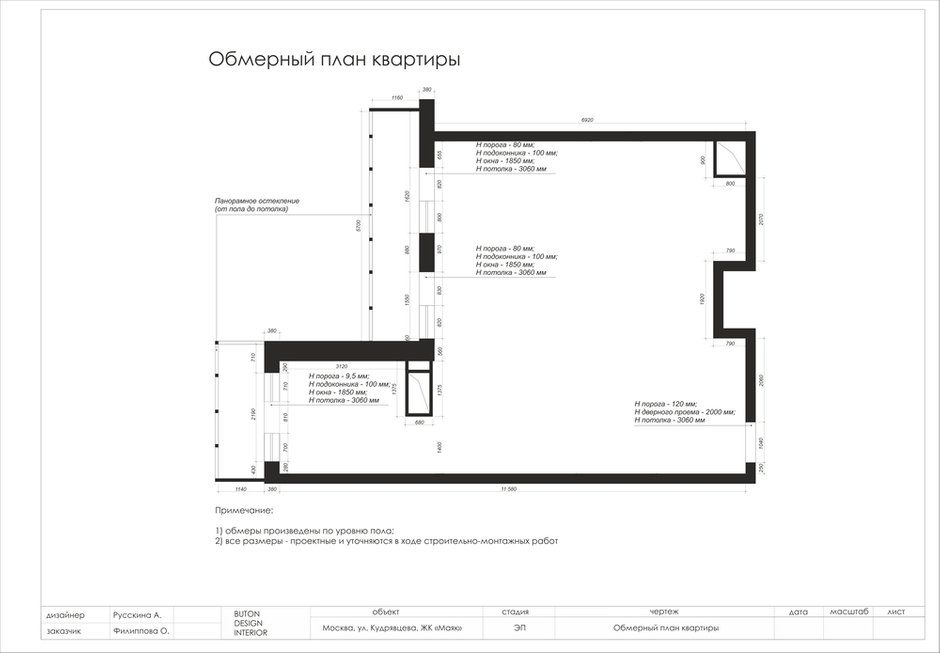 Фотография: Планировки в стиле , Современный, Квартира, Проект недели, Химки, Монолитный дом, 3 комнаты, 60-90 метров, Анна Русскина – фото на INMYROOM