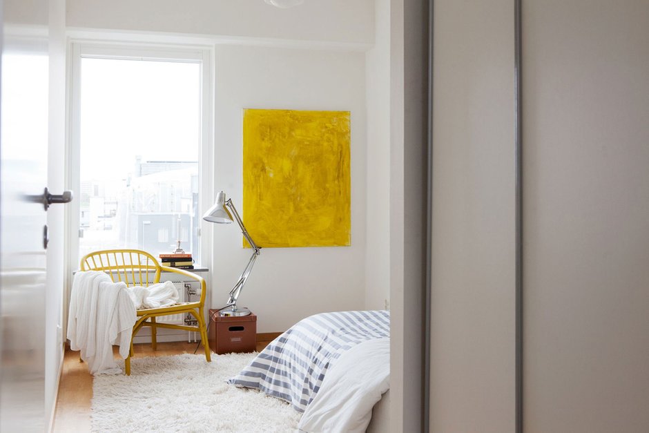 Фотография: Спальня в стиле Скандинавский, Квартира, Дома и квартиры – фото на INMYROOM