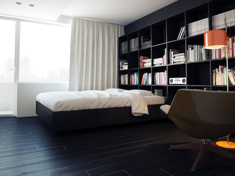 Фотография: Спальня в стиле Современный, Квартира, Дома и квартиры, Минимализм – фото на INMYROOM
