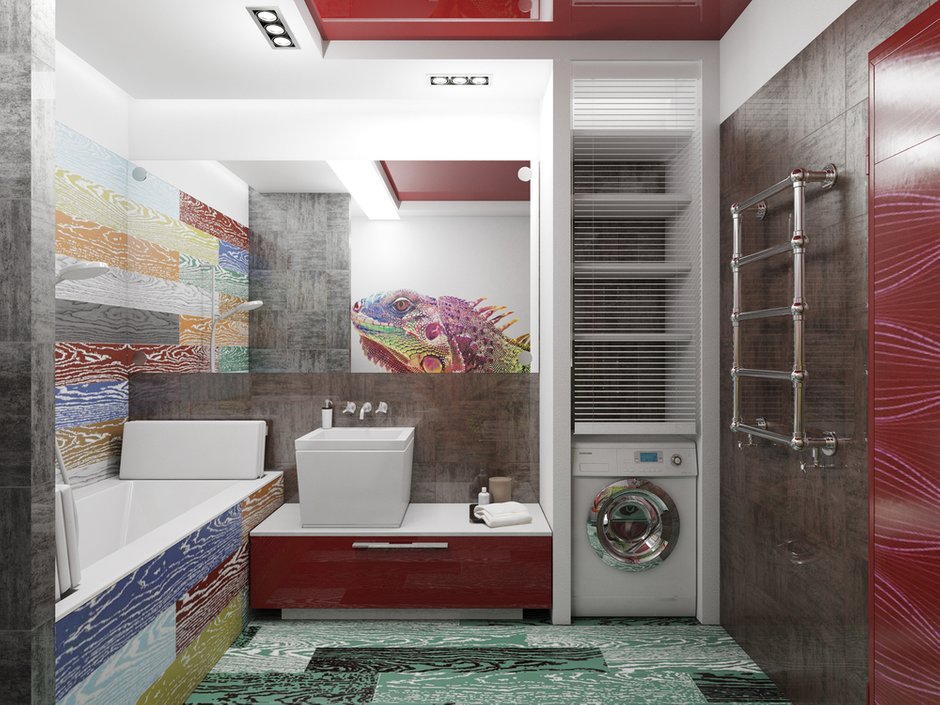 Фотография: Ванная в стиле Хай-тек, Интерьер комнат, Проект недели – фото на INMYROOM
