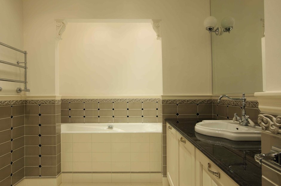Фотография: Ванная в стиле Современный, Классический, Квартира, Дома и квартиры – фото на INMYROOM