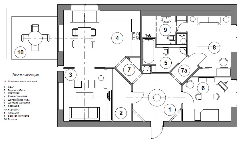 Фотография: Планировки, Прочее в стиле , Квартира, BoConcept, Дома и квартиры, IKEA – фото на INMYROOM