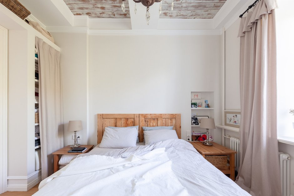 Фотография: Спальня в стиле Прованс и Кантри, Белый, Проект недели, Кирпичный дом, 3 комнаты, 60-90 метров – фото на INMYROOM