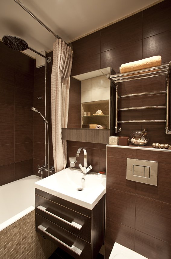 Фотография: Ванная в стиле Современный, Квартира, Дома и квартиры – фото на INMYROOM
