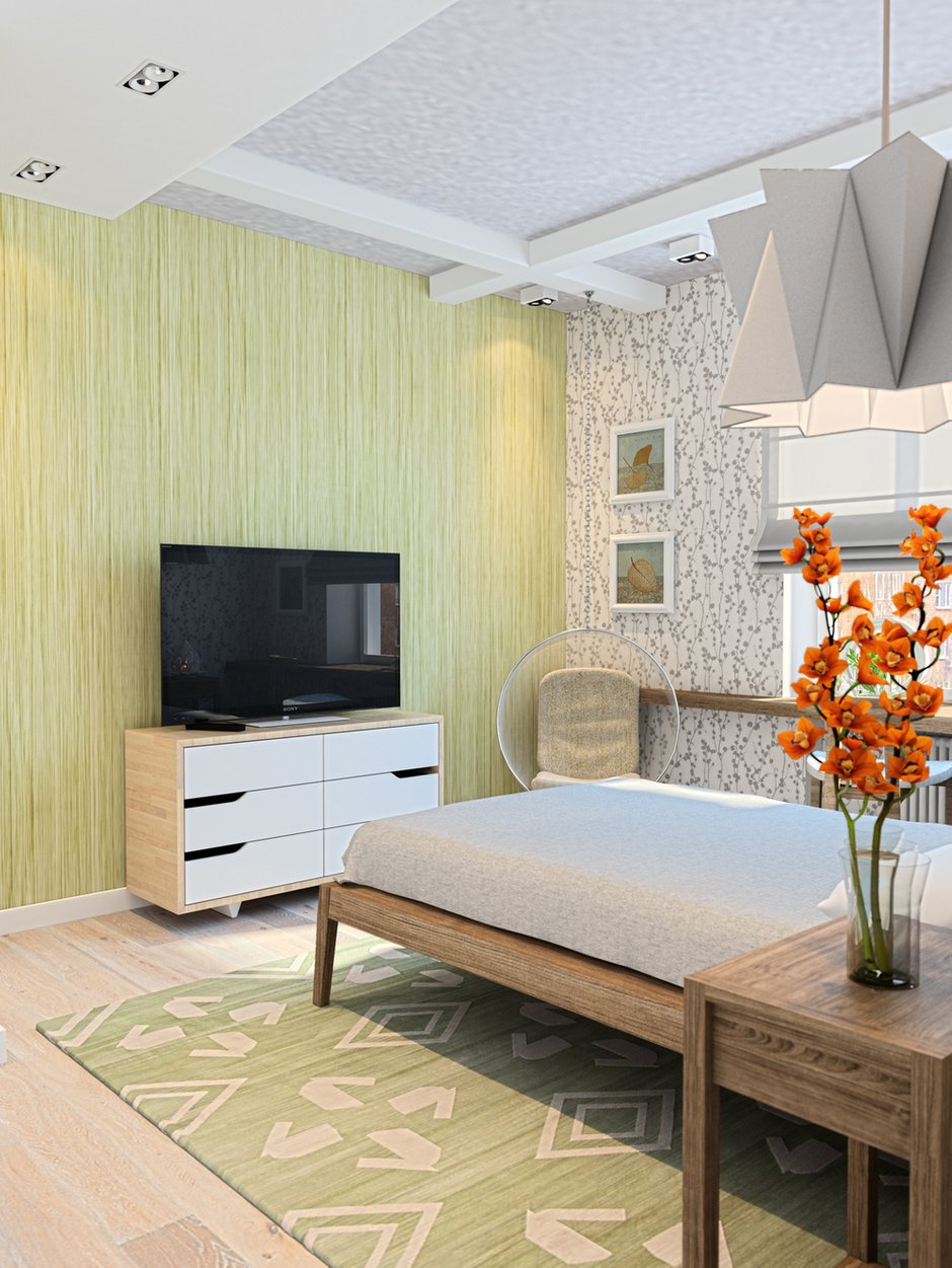 Фотография: Спальня в стиле Современный, Лофт, Квартира, Дома и квартиры, Проект недели, Москва – фото на INMYROOM
