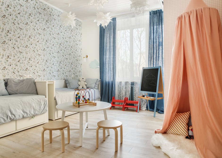 Фотография: Детская в стиле Прованс и Кантри, Квартира, Проект недели, Москва, 3 комнаты, 60-90 метров – фото на INMYROOM