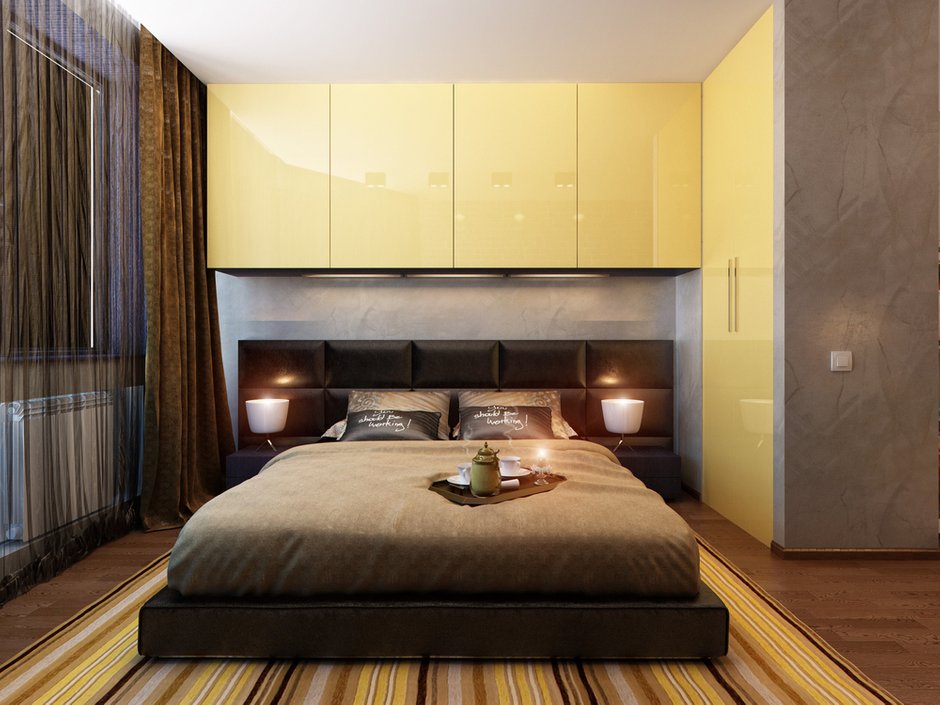 Фотография: Спальня в стиле Лофт, Современный, Квартира, Проект недели – фото на INMYROOM