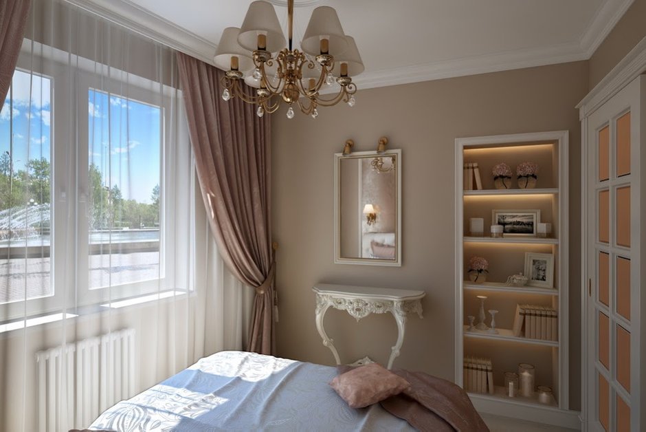Фотография: Спальня в стиле Классический, Малогабаритная квартира, Дом, Дома и квартиры – фото на INMYROOM