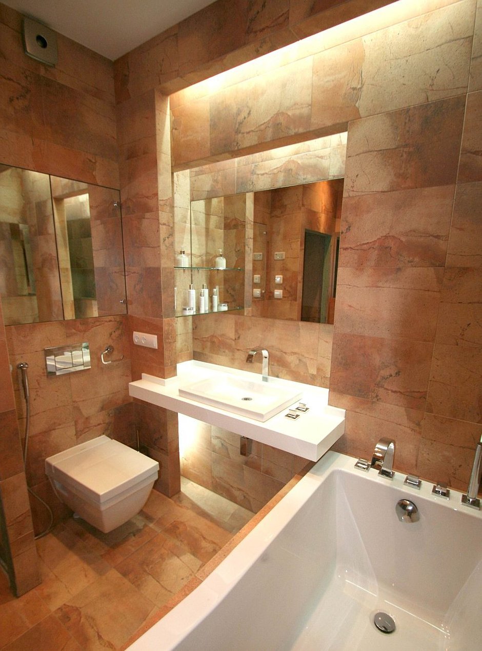 Фотография: Ванная в стиле Современный, Малогабаритная квартира, Интерьер комнат, Проект недели – фото на INMYROOM