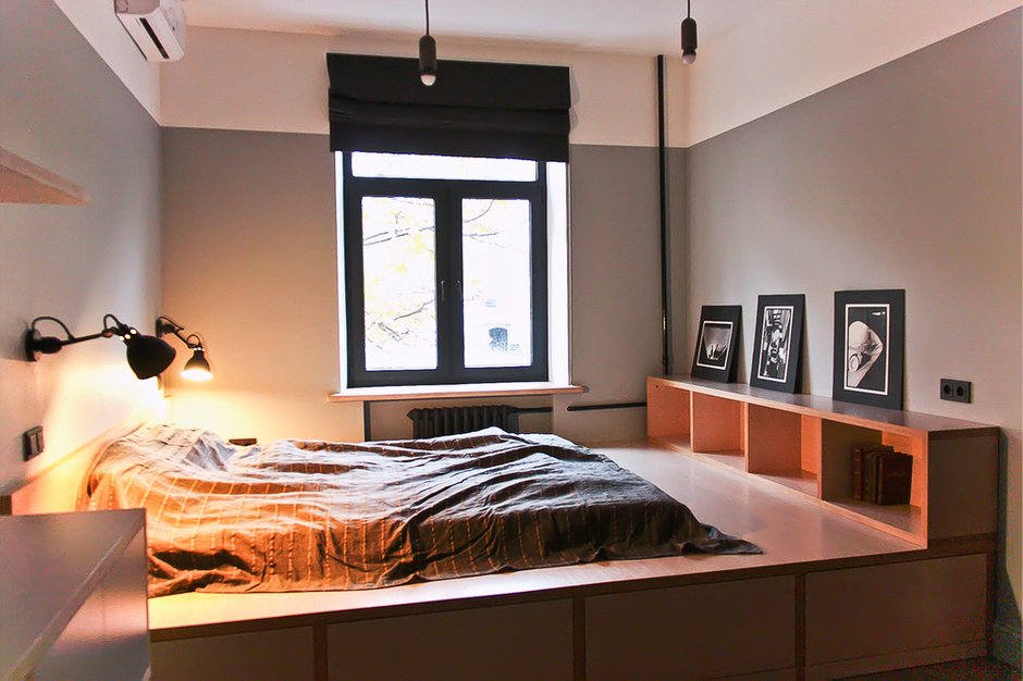 Фотография: Спальня в стиле Лофт, Квартира, Дома и квартиры, Минимализм, Проект недели – фото на INMYROOM