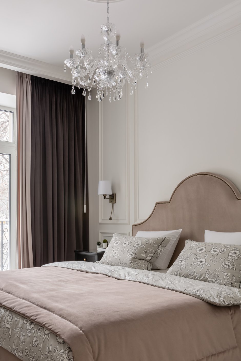 Фотография: Спальня в стиле Классический, Квартира, Проект недели, Москва, 2 комнаты, 60-90 метров, Muzahouse – фото на INMYROOM