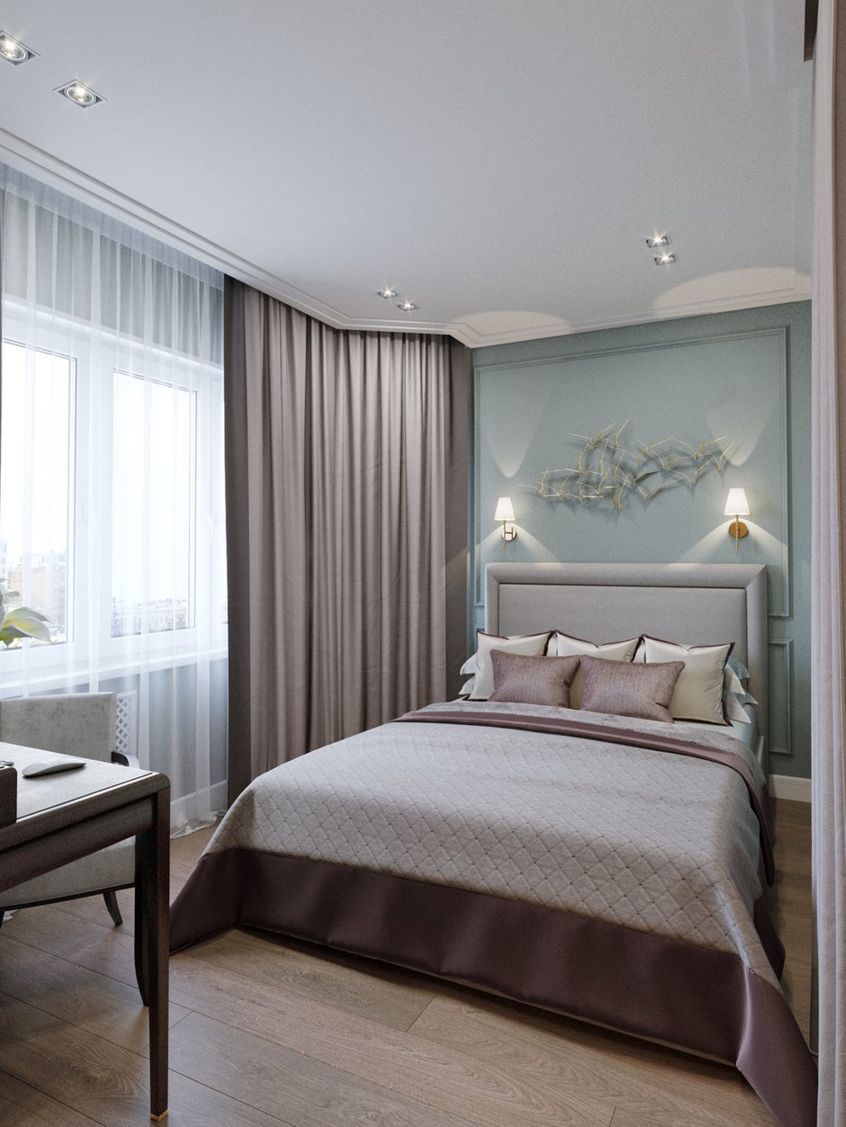 Фотография: Спальня в стиле Современный, Классический, Проект недели, 1 комната, 40-60 метров – фото на INMYROOM