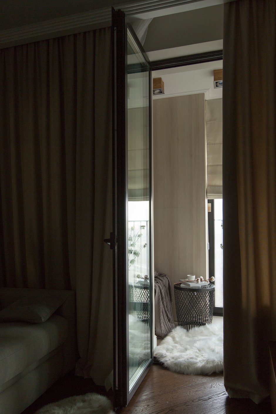 Фотография: Балкон в стиле Современный, Квартира, Проект недели, Москва, 3 комнаты, 60-90 метров, Анастасия Бондарева – фото на INMYROOM