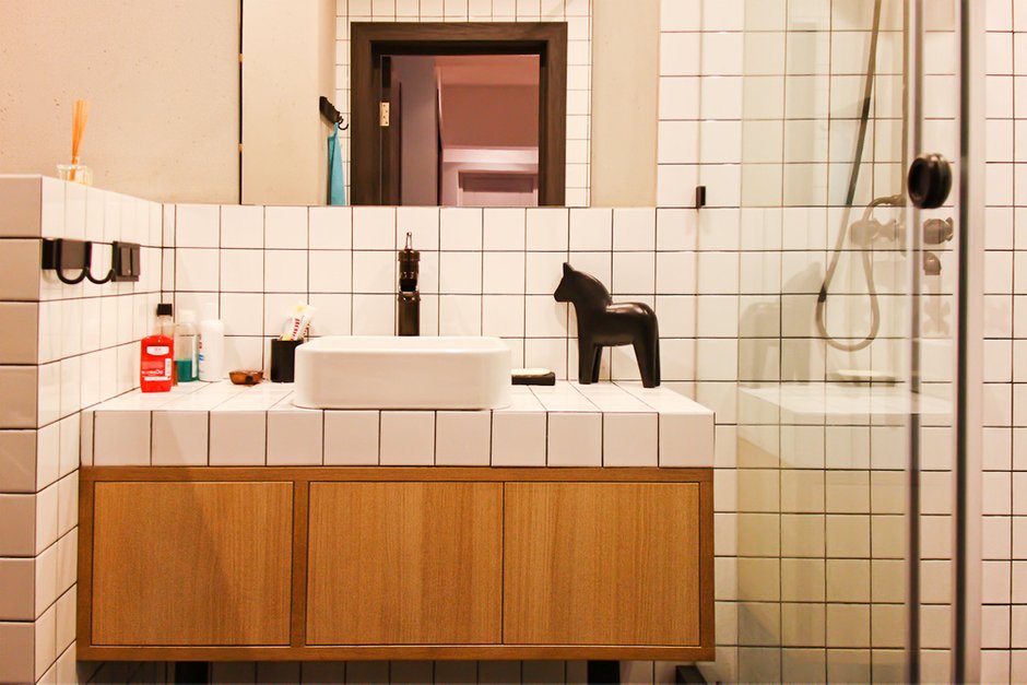 Фотография: Ванная в стиле Лофт, Квартира, Дома и квартиры, Минимализм, Проект недели – фото на INMYROOM