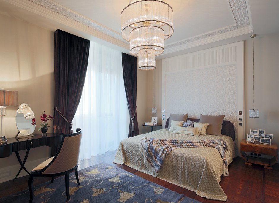 Фотография: Спальня в стиле Классический, Квартира, Проект недели, Москва, Ар-деко, Faber Group – фото на INMYROOM